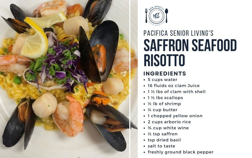 Bon Appetit Saffron Seafood Risotto